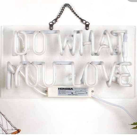 REAL NEON Do What You Love Red Light Wall/Room/Party/Graduation/Holiday Decor - Picture 4 of 7